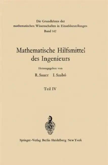 Mathematische Hilfsmittel Des Ingenieurs (English, Wolfgang Hahn | Robert Sauer | V. Mammitzsch)