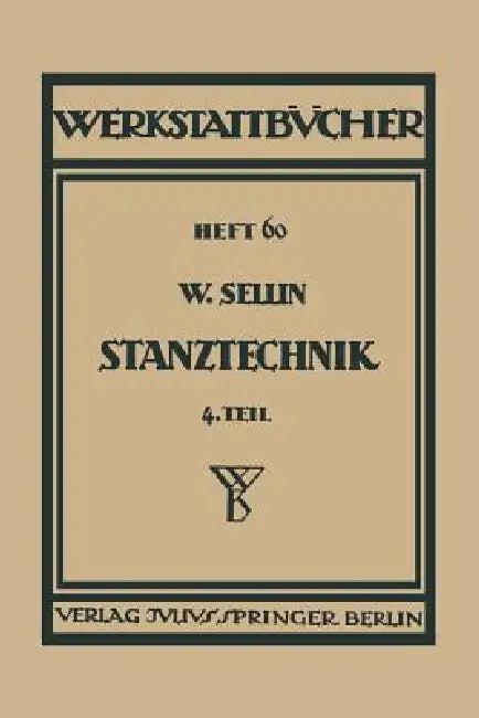 Stanztechnik (English, Walter Sellin | H. Haake | Walter Sellin)