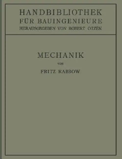 Mechanik (English, Fritz Rabbow | Robert Otzen)