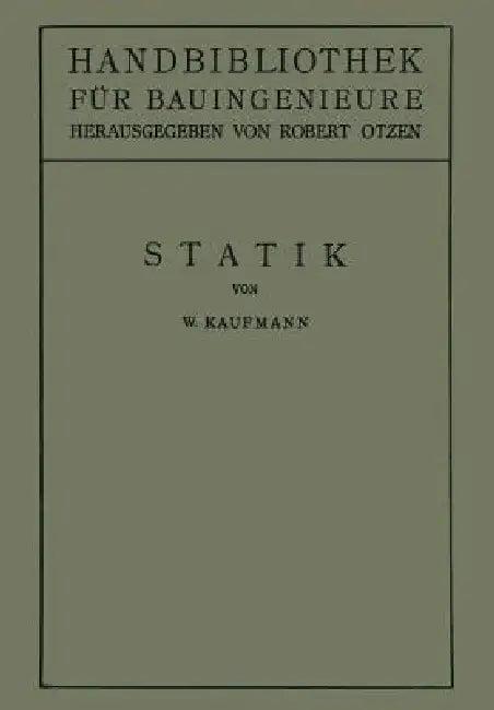 Statik (English, Walther Kaufmann | Robert Otzen)