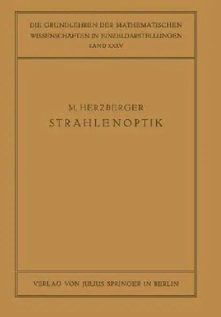 Strahlenoptik (English, M. Herzberger | R. Courant)