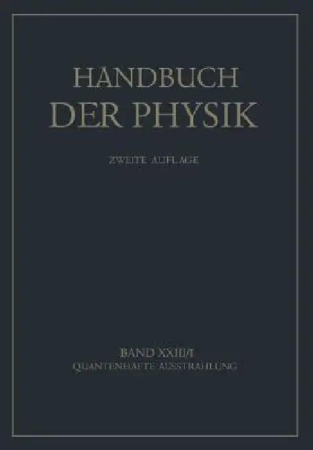 Quantenhafte Ausstrahlung (English, W. De Groot | R. Ladenburg | W. Noddack)