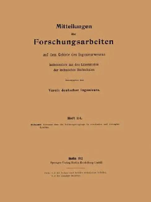 Mitteilungen Über Forschungsarbeiten Insbesondere Aus Den Laboratorien Der Technischen Hochschulen (English, Heinrich Hochschild)