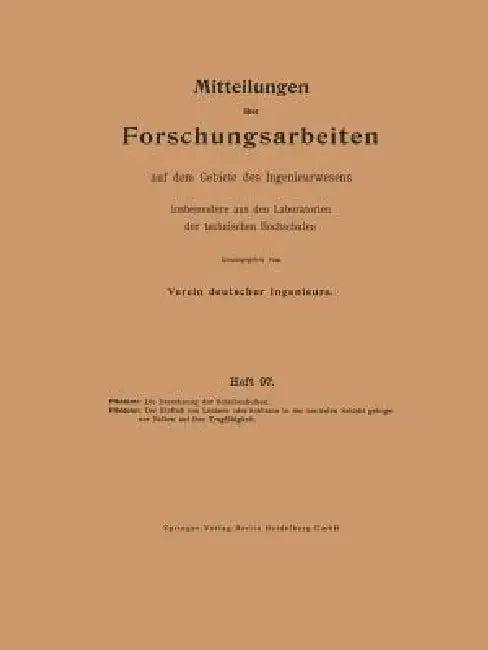 Die Berechnung Der Scheibenkolben. Der Einfluß Von Löchern Oder Schlitzen in Der Neutralen Schicht G (English, Carl Pfleiderer)