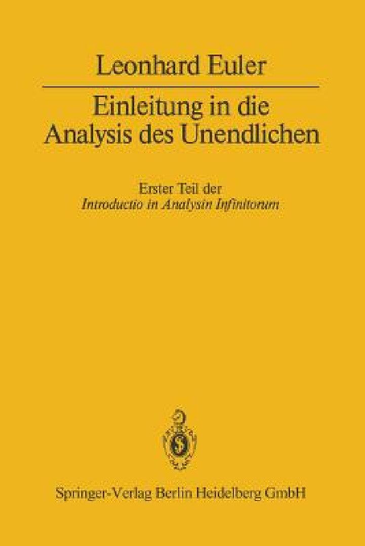 Einleitung in Die Analysis Des Unendlichen (English, Leonhard Euler | Wolfgang Walter | H. Maser)