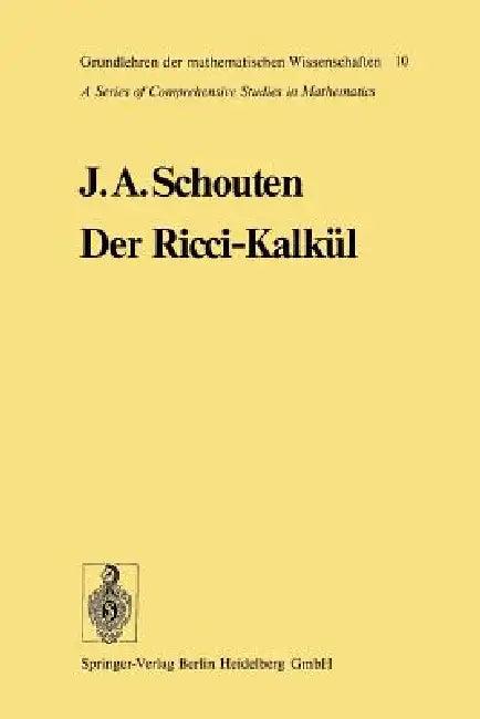 Der Ricci-Kalkül (English, Jan Arnoldus Schouten)