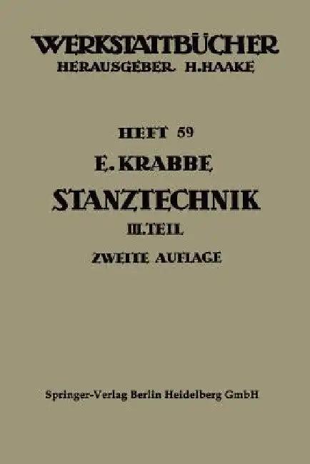 Stanztechnik (English, Erich Krabbe | Werner Malmberg)