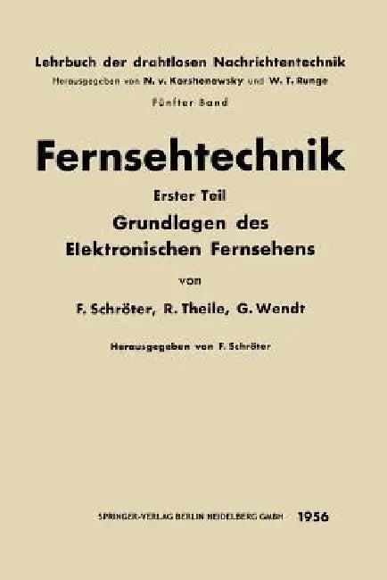 Fernsehtechnik (English, F. Schröter)