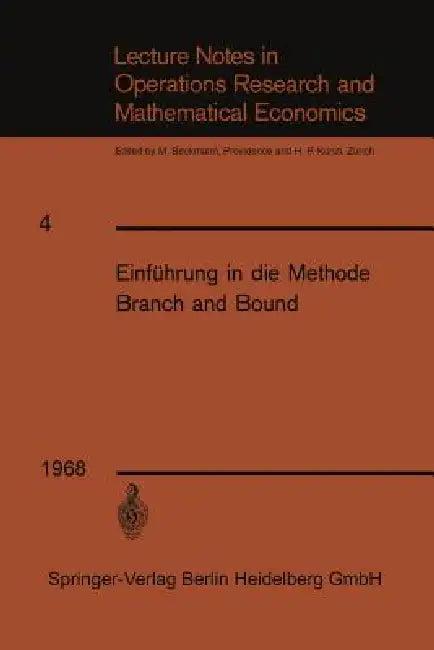 Einführung in Die Methode Branch and Bound (English, Franz Weinberg | Kenneth A. Loparo)