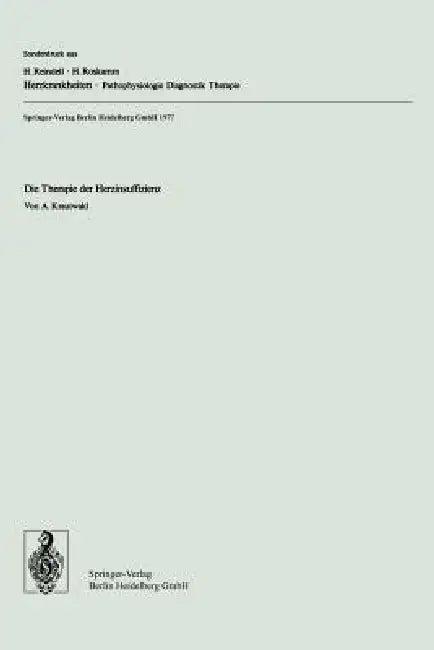 Die Therapie Der Herzinsuffizienz (English, Alfons Krautwald)