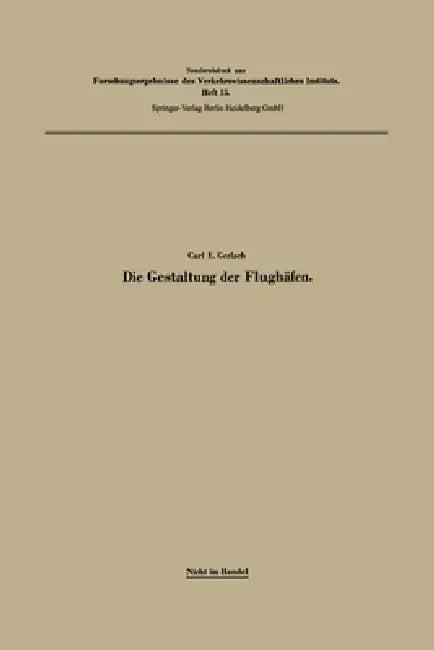Die Gestaltung der Flughäfen (English, Carl Emil Gerlach)