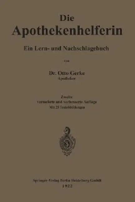 Die Apothekenhelferin (English, Otto Gerke)