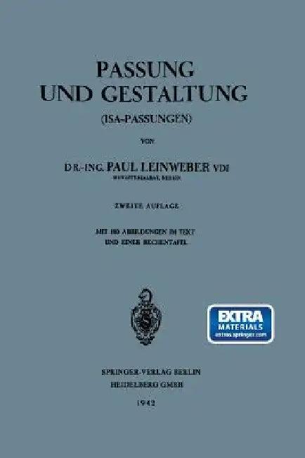 Passung Und Gestaltung (Isa-Passungen) (English, Paul Leinweber)