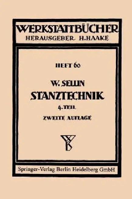 Stanztechnik (English, Walter Sellin)