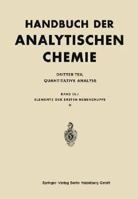 Elemente Der Ersten Nebengruppe (English, H. -W Haase)