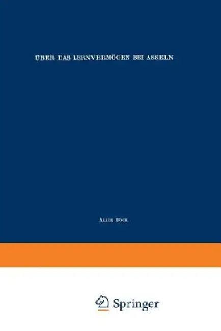 Über Das Lernvermögen Bei Asseln (English, Alice Bock)