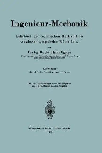 Ingenieur-Mechanik (English, Heinz Egerer)