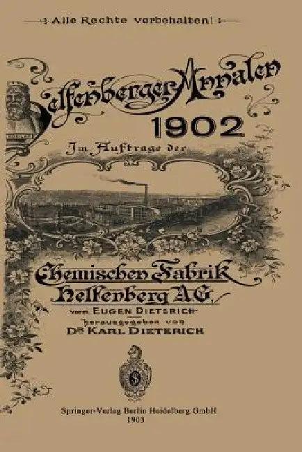 Helfenberger Annalen 1902 (English, Karl Dieterich)