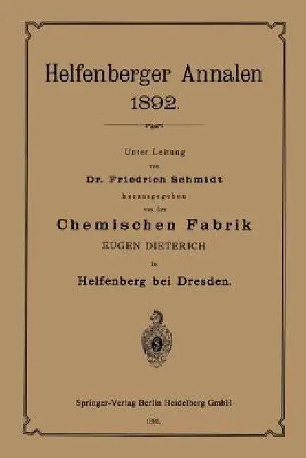 Chemischen Fabrik (English, Eugen Dieterich | Friedrich Schmidt)
