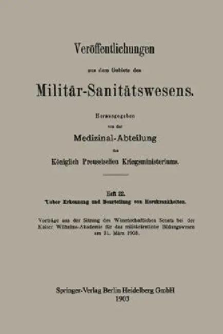 Ueber Erkennung Und Beurteilung Von Herzkrankheiten (English, Kenneth A. Loparo)