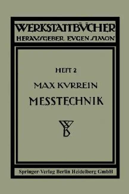 Meßtechnik (English, Max Kurrein)