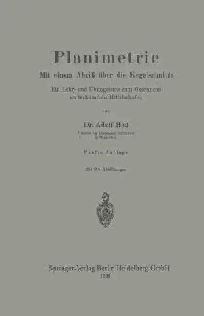 Planimetrie (English, Adolf Hess)