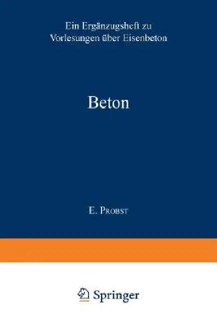 Beton (English, E. Probst)