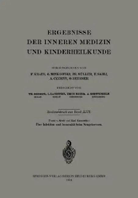 Über Infektion Und Immunität Beim Neugeborenen (English, Franz Groer | Karl Kassowitz)