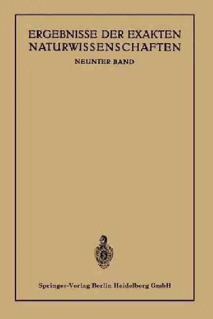 Ergebnisse Der Exakten Naturwissenschaften (English, August Julius Bartels)