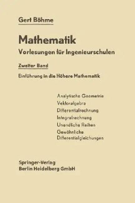 Einführung in Die Höhere Mathematik (English, Gert Böhme)