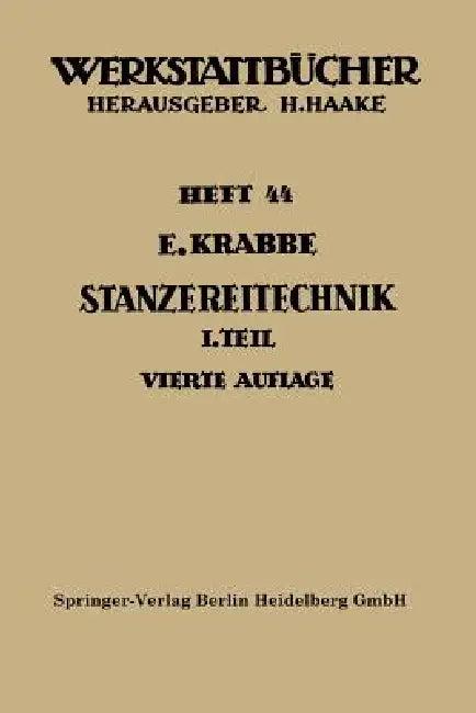 Stanzereitechnik (English, Erich Krabbe)