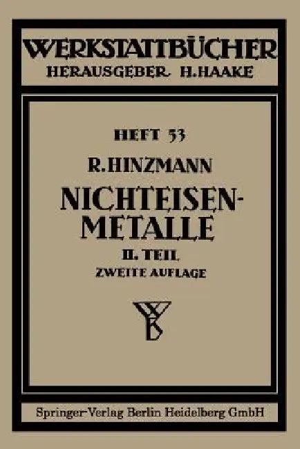 Nichteisenmetalle (English, Reinhold Hinzmann)