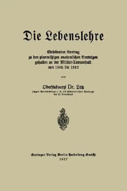 Die Lebenslehre (English, Reinhold Leu)