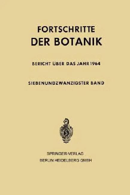 Fortschritte Der Botanik (English, Erwin Bünning Heinz Ellenberg Kar Sitte)