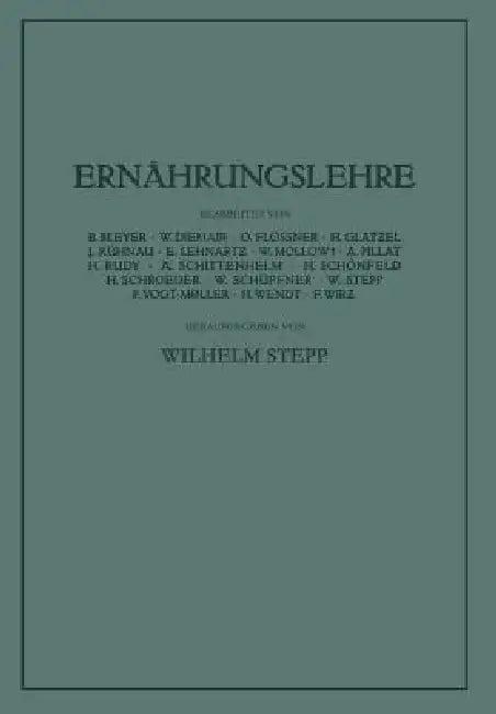 Ernährungslehre (English, Wilhelm Stepp)