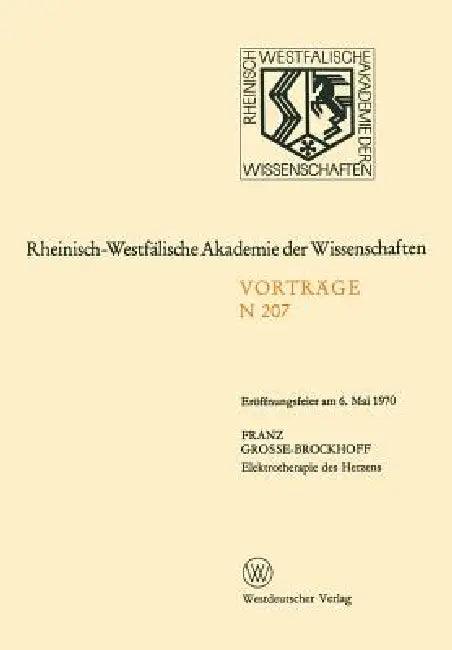 Elektrotherapie Des Herzens (English, Franz Grosse-Brockhoff)