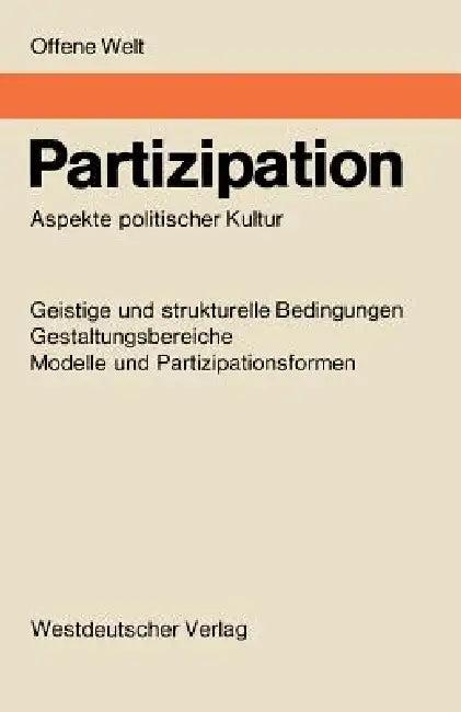 Partizipation (English, Helga Boss-Stenner | Ulrich Von Pufendorf | K. Friedrich Schade)
