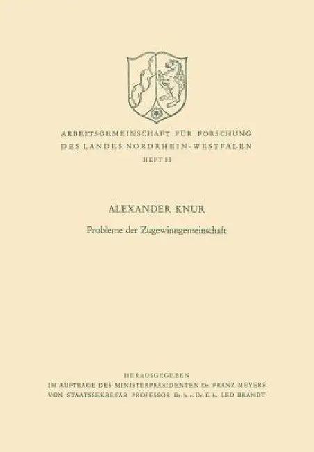 Probleme Der Zugewinngemeinschaft (English, Alexander Knur)
