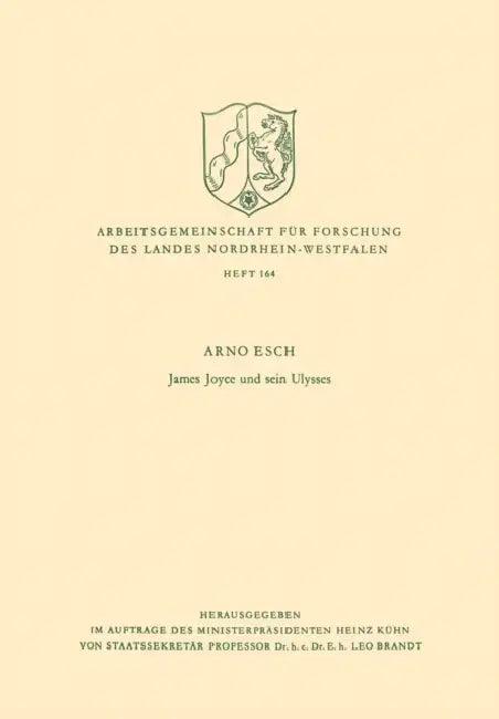 James Joyce Und Sein Ulysses (English, Arno Esch)