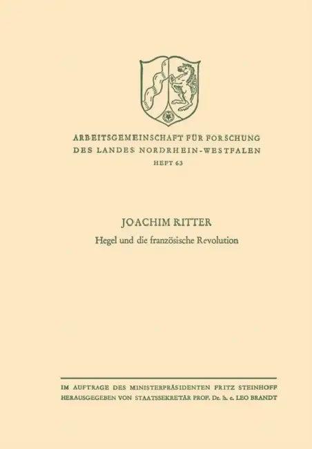 Hegel Und Die Französische Revolution (English, Joachim Ritter)