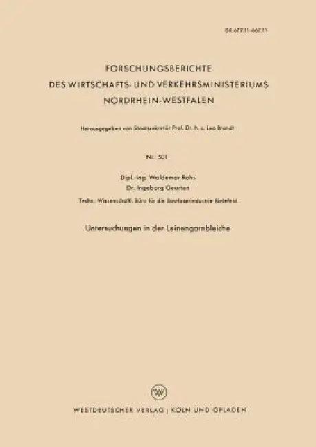Untersuchungen in Der Leinengarnbleiche (English, Waldemar Rohs)