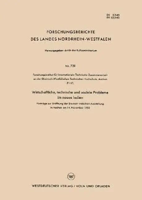 Wirtschaftliche, Technische Und Soziale Probleme Im Neuen Indien (English, W. Von Pochhammer | S. A. Biswas | H. Heinrich)