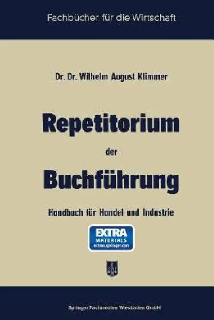 Repetitorium Der Buchführung (English, August Klimmer)
