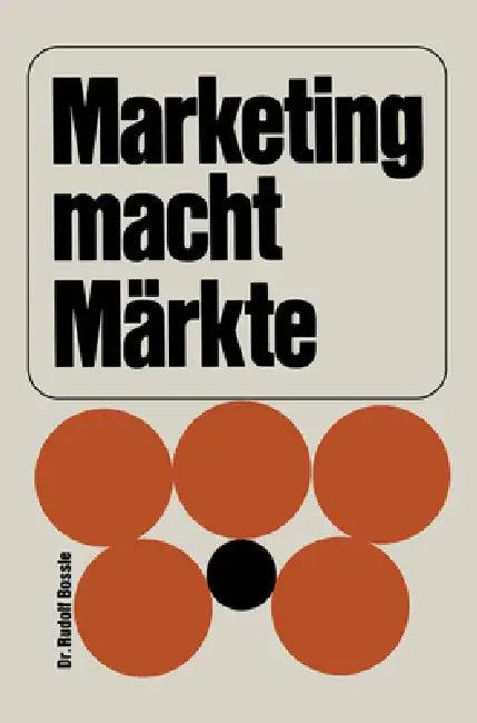 Marketing macht Märkte (English, Rudolf Bossle)