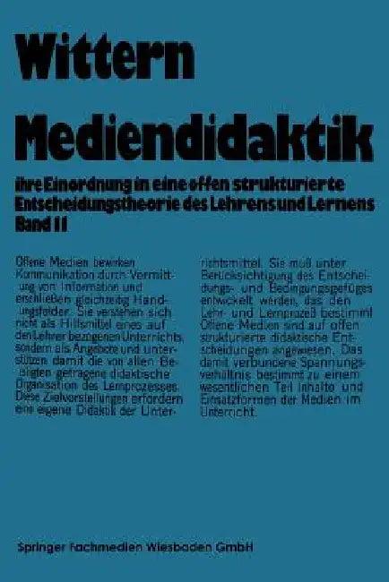 Mediendidaktik (English, Jörn Wittern)