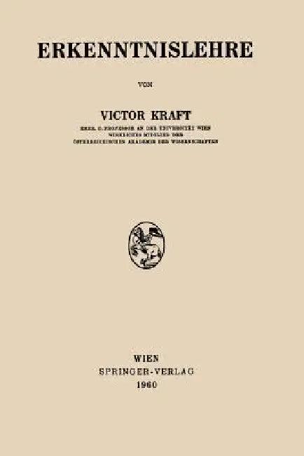 Erkenntnislehre (English, Victor Kraft)