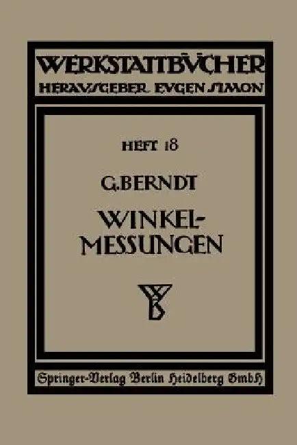 Technische Winkelmessungen (English, G. Berndt)