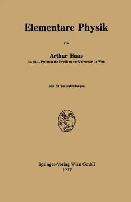 Elementare Physik (English, Arthur Haas)