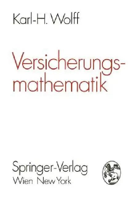 Versicherungsmathematik (English, Karl-Heinz Wolff)
