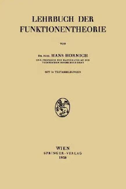 Lehrbuch Der Funktionentheorie (English, Hans Hornich)